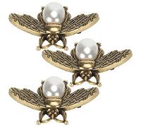 Keenso Abrazadera/soporte para Zapatos de Moda, 3 Piezas, Accesorios Elegantes para Clips de Zapatos, Accesorios de Ropa con Hebilla Multifuncional para Regalos del Día de la Madre (WHITE)