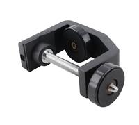 Keenso Abrazadera Universal en C para Montaje en Escritorio, Abrazadera de Conexión para Cámara de Aleación de Aluminio Resistente con Almohadilla de Goma Antideslizante para Linterna y Trípode,