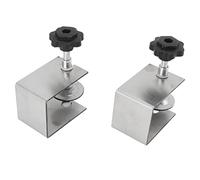 Keenso Abrazaderas de Fijación Frontal de Cajón, Fácil Ajuste, Abrazadera de Fijación para Carpintería, Material de Acero de Alta Resistencia, Instalación Rápida, para Varias Superficies de Cajones