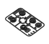 Keenso Accesorios RC, Soporte Protector de Servo de Brazo de Dirección Liviano de Plástico para XV02 XV01, Fácil Instalación, Rendimiento Mejorado, para Entusiastas del Bricolaje (Black)