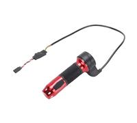 Keenso Acelerador de Pulgar, Palanca de Acelerador para Embarcaciones de Aleación de Aluminio para Barcos Control ESC PWM sin Escobillas de Alta Sensibilidad con Agarre Rojo y Negro