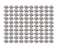 Keenso Acero Inoxidable -plaje de Clamp/Holder de Cable -hotovoltaico Conjunto de Fijación Simple para el Panel Solar Gestión de Cables PV para la Oficina en Casa 100pcs