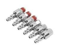 Keenso Acopladores de Aire de 1/4 Npt Long -Long -Live Live con Buen Sellado para Ataques de Manguera de Aire, Instalación Fácil para la Mayoría de las Mangueras de Comunes