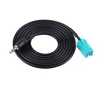 Keenso Adaptador AUX Cable Auxiliar de Radio para Coche, 6 Pin a 3.5mm