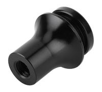 Keenso Adaptador de Bota de Perilla de, Aleación de Aluminio, Universal para Automóviles con Transmisión Manual, Rosca M10x1.5, Ideal para Modelos (BLACK)