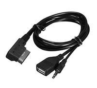 Keenso Adaptador de Cable Auxiliar USB 3.5mm AMI MMI Cable de Interfaz de Audio y música Cable de Cargador