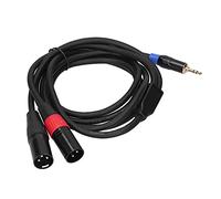Keenso Adaptador de Cable de Masculino Doble Xlr Macho (#1)