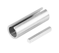 Keenso Adaptador de Eje de 3/4 a 1 Pulgada, Adaptador de Manguito de Manivela con Llave de Paso, Polea de Motor de Gas, Manguito de Cigüeñal