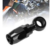 Keenso Adaptador de Extremo de Manguera, Conexión Giratoria Negra de 12 Mm de Diámetro, con Fabricación Profesional, para un Rendimiento Estable y una Larga Vida útil