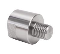 Keenso Adaptador de Husillo de Cabezal de Torno, Diseño de Alta Resistencia, 1-1/4-8 a 1in-8, para Proyectos de Carpintería, Placa Frontal de Acero