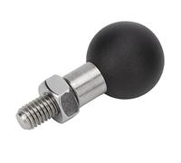 Keenso Adaptador de Montaje de Bola de Rosca para Motocicleta, Acero Inoxidable y Caucho, Soporte Universal para Teléfono para Manillar, Compatible con M10 para Motociclistas (Cabeza de Bola M8;