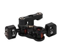 Keenso Adaptador de Montaje de Brazo Mágico con Cabezales de Bola Dobles de 1/4 de Pulgada, Brazo Articulado Duradero para Equipos de Cámara, Ajuste Aleatorio de Múltiples Grados para Cámaras