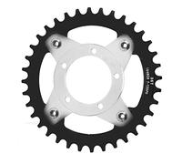 Keenso Adaptador de Plato 36T 104BCD, Adaptador de Plato de Transmisión Media para Motor BBS01 BBS02(Negro) Accesorios para la conversión de Bicicletas eléctricas