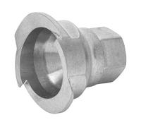 Keenso Adaptador de Pulverizador de Acero Inoxidable, Adaptador de Copa de Pintura Hembra de 16 Mm, Rosca de 1,5 Mm para de Copa PPS 2.0, Conexión Estable de 4 Puntos, Fácil Limpieza para Automóviles,