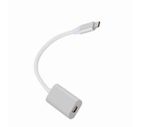 Keenso Adaptador de Tipo C a Mini Displayport USB 3.1 Tipo-C a Mini Converter HD Transmisión Projector Connection (Silver)