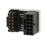 Keenso Adaptador en ángulo de 180 Grados 16 Pin a 16 Pin Collo Y Play Conector para PC de Tarjetas Gráficas (Silver)