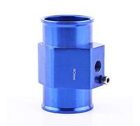 Keenso - Adaptador universal de manguito para sensor de temperatura de agua de radiador, aluminio, azul, 26 mm - 40 mm