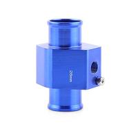 Keenso - Adaptador universal de manguito para sensor de temperatura de agua de radiador, aluminio, azul, 26 mm - 40 mm