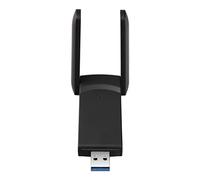 Keenso Adaptador WiFi de Doble Banda de 1300M Transmisión de Señal Estable Interfaz USB3.0 para Computadora Portátil Negro