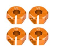 Keenso Adaptadores de cubo hexagonal de rueda RC, aleación de aluminio, fácil de instalar, 12 mm, adaptador universal RC hexagonal para coches deportivos a escala 1/10 y vehículos todoterreno (5.0 mm