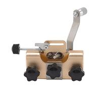 Keenso Afilador de cadena, portátil, ligero, manivela, herramienta de afilado de motosierra, eficaz para la mayoría de las sierras, material sólido y duradero para una vida útil más larga (GOLD)