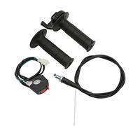 Keenso Agarre del del Acelerador de Motocicleta, Agarre de Acelerador de 7/8 Pulgadas con Interruptor de Apagado de Cable para 50 125 110 150 250 Mini Bicicleta ATV