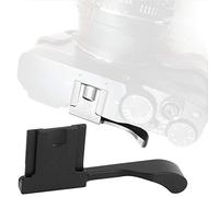 Keenso Agarre para Pulgar de Cámara con Zapata Caliente de Aleación de Aluminio Sólido para Fuji X100F X100T XA5 XA3 Pro2, Diseño Ergonómico, Sujeta la Cámara de Forma Segura, Negro, 2,13x0,87x0,31