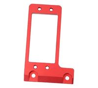 Keenso Aleación de Aluminio RC Servo Servo Monte para Capra F9, Mecanizado CNC de Alta Precisión, Dirección y Estabilidad Mejoradas, Diseñadas para el Eje de Portal Compensado (rojo)