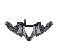 Keenso Alerón Delantero Desnudo para Motocicleta, ala Aerodinámica ABS para Z900 2020-2024, con Accesorios de Montaje para una Fácil Instalación (Estilo de Fibra de Carbono)