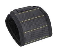 Keenso Almacenamiento al Aire Libre Magnética Correa de muñeca magnética Práctica Pulsera Transpirable Magnetismo Fuerte Cinturón de Herramientas