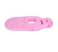 Keenso Almohada Inflable con Orificio para el Vientre, Ligera, Comodidad para Todo el Cuerpo, Soporte para Dormir para Viajes, Yoga, PVC (Pink)