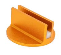 Keenso Almohadilla de Gato de Soldadura por Pellizco, 4 Piezas Adaptador de Almohadillas de Gato Ranuradas de Aleación de Aluminio Naranja con Diseño Antideslizante de Goma, para la