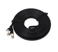 Keenso Alta Velocidad -CAT7 Cable de Red de 10 M de Cobre de Oxígeno para Interruptores, Material de TV PVC