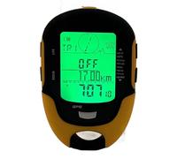 Keenso Altímetro electrónico GPS para Exteriores, FR510 ABS IPX4 Grado Impermeable Medidor de altitud para navegación al Aire Temperatura Humedad Brújula GPS Altímetro electrónico