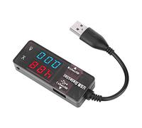 Keenso Amperímetro de Voltímetro de Detector USB YB26VA para Cargar y Probar USB (Bicolor)