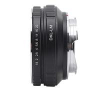 Keenso Anillo Adaptador de Lente de Aleación Convertidor de Lente de Enfoque Manual Preciso para Lentes Voigtlander/Schneider DKL a Cuerpo de Cámara M9, M-P, M3, M5