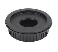 Keenso Anillo Adaptador de Lente para Cámara EF/EF-S Anillo de Conversión de Lente de Aleación Resistente con Tapa Trasera para con Montura C Ajuste Preciso Portátil y Liviano Negro 1.2 Oz