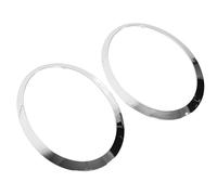 Keenso Anillo Embellecedor de Faro, 1 par (izquierdo y derecho) de Marcos Cromados para Faros Delanteros (OE 51137300631), para Modelos Hatchback Seleccionados (F55, F56, F57).