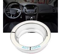 Keenso Anillo Luminoso del Interruptor de Encendido del Coche Cubierta del Interruptor de Encendido de Aleación de Aluminio 5 X 1,4 Cm Decoración Brillante Fácil Instalación para 2005 2018 Ajuste