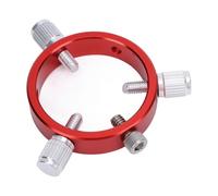 Keenso Anillo Resistente para Telescopio con Guía de 6 Orificios con Tornillo M6 para Telescopio Aleación de Aluminio Roja de 30 a 50 Mm Portátil para Entusiastas de la Astronomía