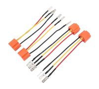 Keenso Arnés de Cableado H4, Juego de 4 Conectores de Portalámparas Cerámicos para Faros y Luces Antiniebla, Resistentes Al Calor hasta 100 W, para Automóviles, Camiones y Embarca