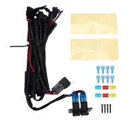 Keenso Arnés de Cableado para Interruptor de Luz, Panel de Interruptor Basculante de 2 Bandas, Kit de Cables Trenzados de 16 AWG, Adecuado para Automóviles, Barcos, Camiones ATV