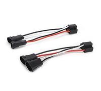 Keenso Arnés de Cables para Faros Delanteros, 2 Piezas H4 9003 a H11 Adaptador de Arnés de Cables para Faros Delanteros de Conversión 12V-24V Enchufe de Nailon ABS Compatible con