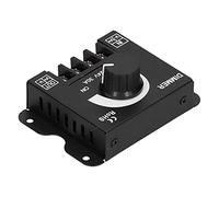 Keenso Atenuador LED de Aluminio con Perilla PWM, Atenuador de Intensidad CC de 12 V A 24 V, 30 A, 360 W, Continuo, de 0 A 3 A 100 por Ciento, Control de Brillo para Usuarios de Tiras LED de un Color