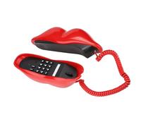 Keenso Atractiva Decoración del Hogar Teléfono de la Forma del Hogar de Moda (Rojo)