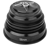 Keenso Auriculares para bicicleta, 44 mm a 56 mm de la mayoría de los accesorios para bicicleta con tubo de cabeza de 56 mm y horquilla delantera de 28,6 mm negro