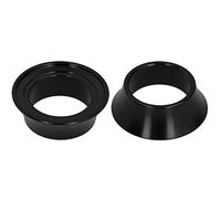 Keenso Auriculares para Bicicleta Taper Arandela Aleación de Aluminio Taper Arandela Bicicleta Delantera Tenedor Cónico Vástago Espaciadores para Carretera Montaña Bicicleta (Black)