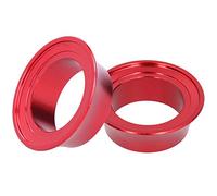 Keenso Auriculares para Bicicleta Taper Arandela Aleación de Aluminio Taper Arandela Bicicleta Delantera Tenedor Cónico Vástago Espaciadores para Carretera Montaña Bicicleta (Rojo)