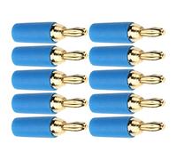 Keenso Banana Plug -En -Plug Accessors Kit 2.5 Mm con un Diseño a Prueba de Explosión, 10 Piezas de Soldadura de Latón Placas Doradas para una Eficiencia de Transmisión de Señal Máxima, Adecuada