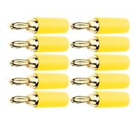 Keenso Banana Plug -En -Plug Accessors Kit 2.5 Mm con un Diseño a Prueba de Explosión, 10 Piezas de Soldadura de Latón Placas Doradas para una Eficiencia de Transmisión de Señal Máxima, Adecuada